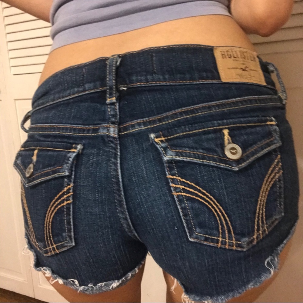 Hollister Rolled Cuffed Denim Shorts